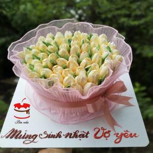 Bánh Kem Hoa Tulip Vàng Tặng Mẹ - NA85