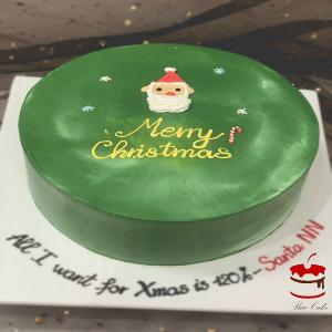 Bánh Kem Noel Màu Xanh - MC30