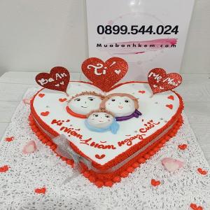 Bánh Kem Trái Tim Gia Đình - MA24