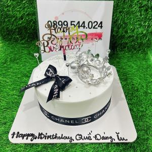 Bánh Kem Nơ Channel Kèm Vương Miện - MA87