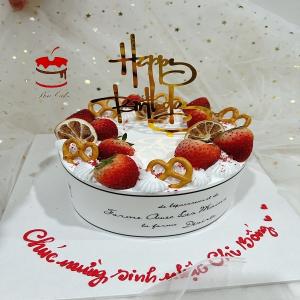 Bánh Kem Sữa Tươi Dâu Tây Đẹp - MB6
