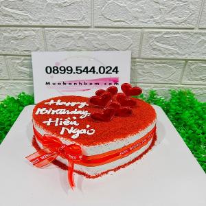 Bánh Sinh Nhật Trái Tim Đỏ Tặng Người Yêu - MK145