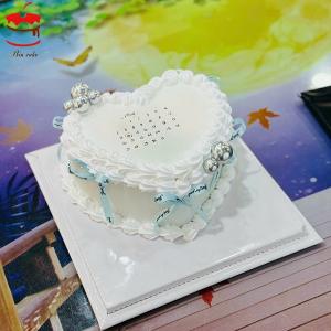 Bánh Kem Đốt Cháy Nơ Xanh - ND33