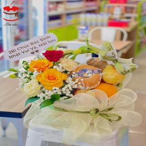 Giỏ Quả Kèm Hoa - MS01